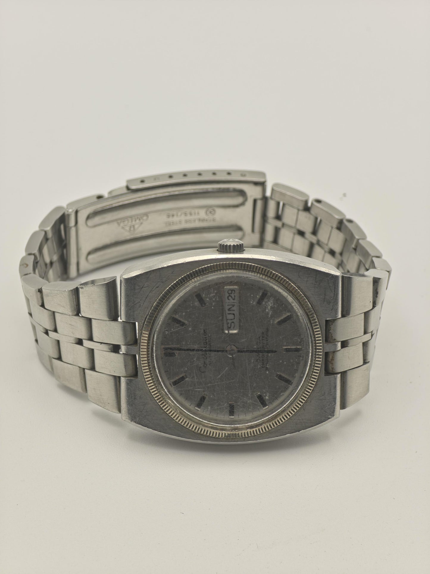 Omega Constellation Automatic Day Date Silver Dial Steel Bracelet Men | - 290