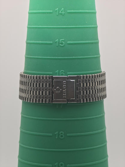 Rado Manhattan Automatic Day Date Square Dial Steel Bracelet Men | - 291