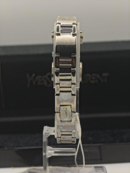 Yves Saint Laurent YSL Women Quartz Slim Bracelet Watch Silver Dial Box Tag | - 302