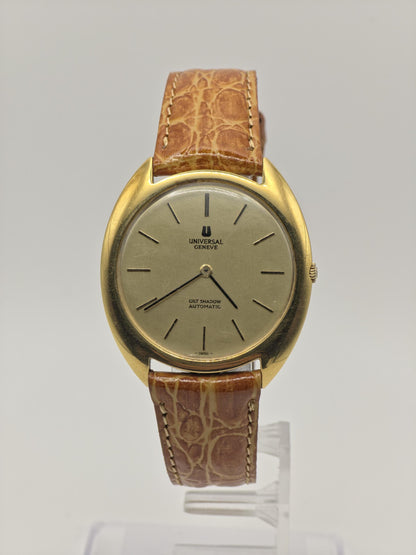 Universal Genève Gilt Shadow Automatic 566101 Gold Tone Men Vintage Watch | -313