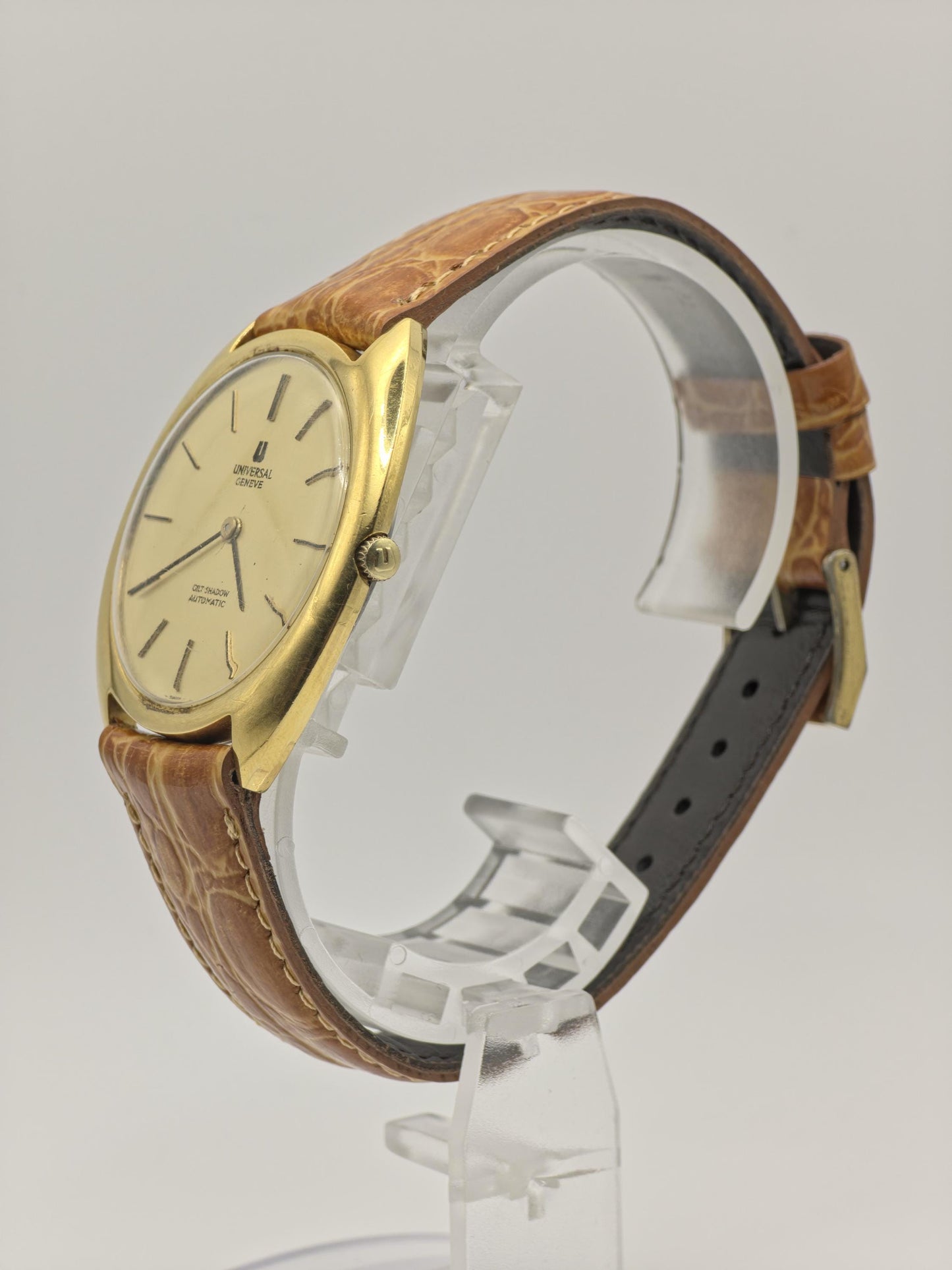 Universal Genève Gilt Shadow Automatic 566101 Gold Tone Men Vintage Watch | -313