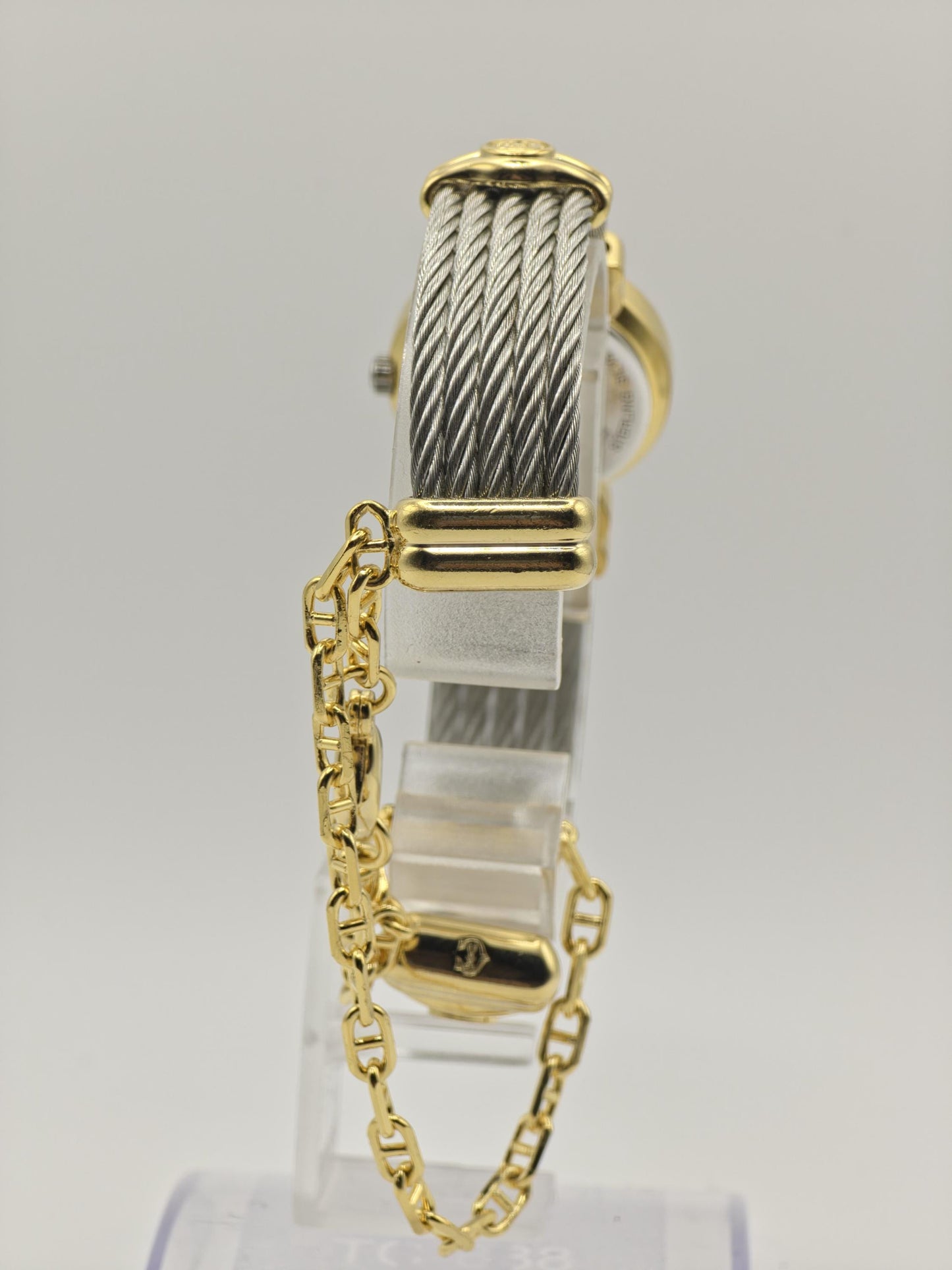 Charriol Geneve 028S Women Quartz Silver Dial Cable Bracelet Swiss | - 304