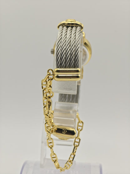 Charriol Geneve 028S Women Quartz Silver Dial Cable Bracelet Swiss | - 304
