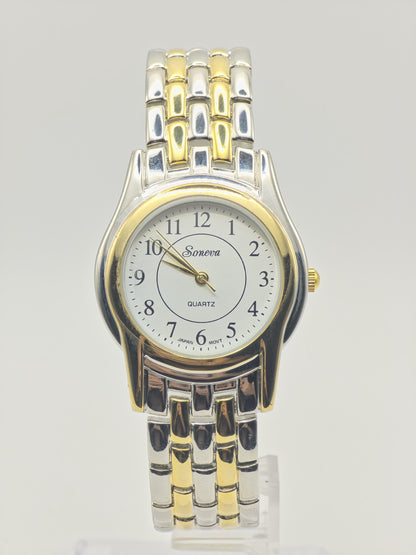 Soneva Quartz Two Tone Vintage Dress Watch | - 323