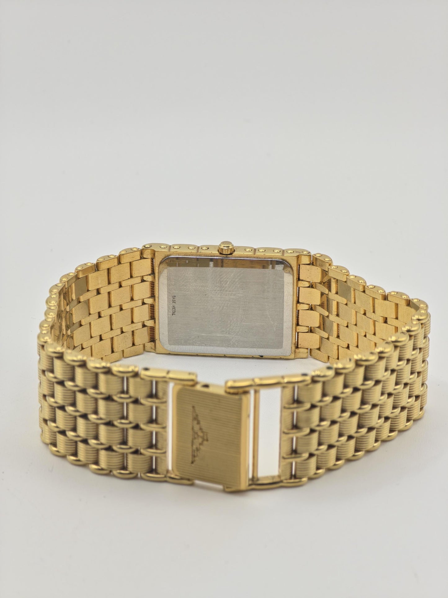 Vintage Longines Quartz Gold Tone Tank Watch Men’s | Couple Set Model - 324