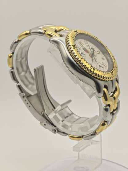 TAG Heuer S35.006M Professional 200M Chronograph Two Tone Men Vintage Quartz Watch | - 317