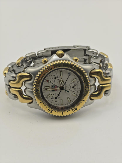 TAG Heuer S35.006M Professional 200M Chronograph Two Tone Men Vintage Quartz Watch | - 317