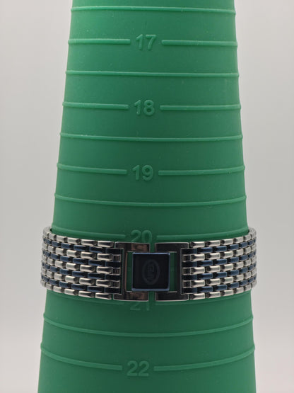 Apex Ricoh Quartz JWCII Stainless Steel Blue Accent Men Vintage Watch | - 321
