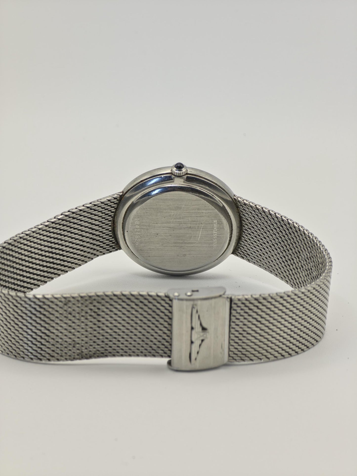 Vintage Longines Automatic Silver Dial Mesh Bracelet Men’s Watch Swiss Made - 327