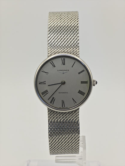 Vintage Longines Automatic Silver Dial Mesh Bracelet Men’s Watch Swiss Made - 327