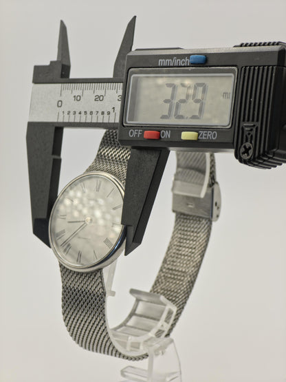 Vintage Longines Automatic Silver Dial Mesh Bracelet Men’s Watch Swiss Made - 327