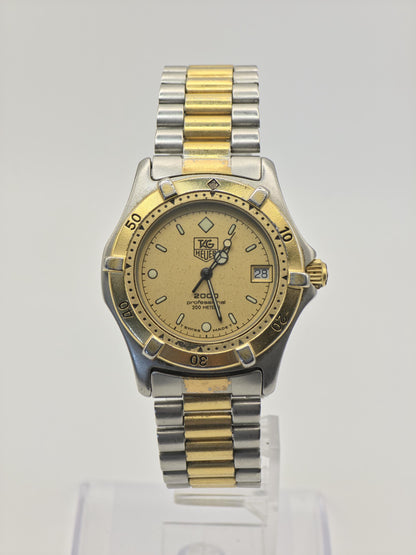 Vintage TAG Heuer 2000 Professional Unisex Watch Two Tone Quartz 200M Swiss Made - 331