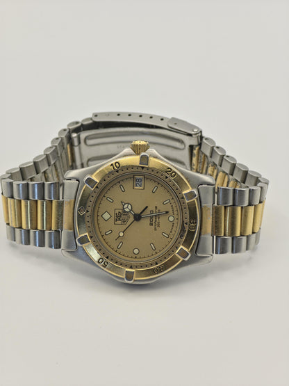 Vintage TAG Heuer 2000 Professional Unisex Watch Two Tone Quartz 200M Swiss Made - 331