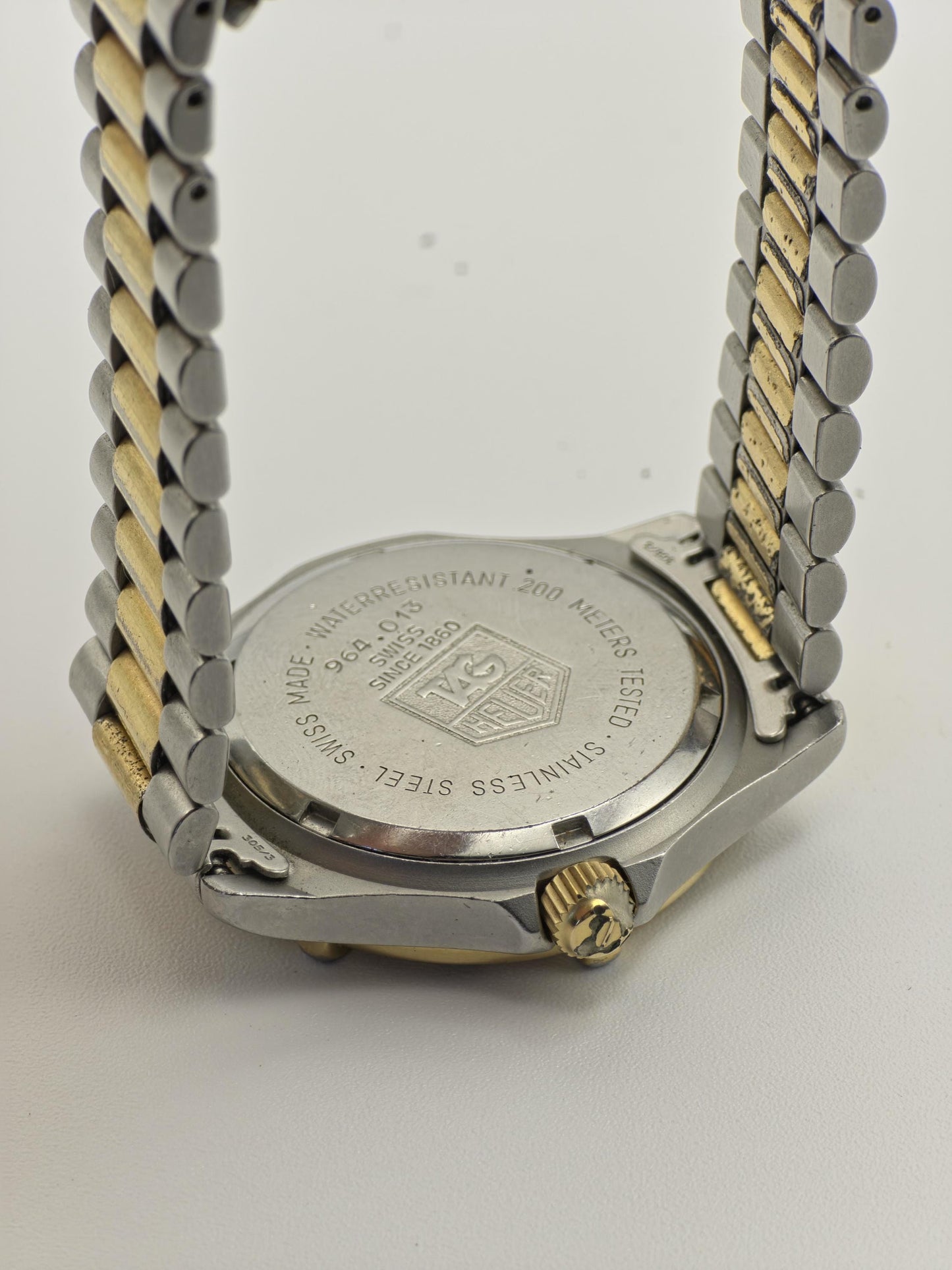 Vintage TAG Heuer 2000 Professional Unisex Watch Two Tone Quartz 200M Swiss Made - 331