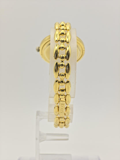 Vintage Gucci 11/12.2 Women’s Watch Gold Tone Bangle Bracelet Swiss Made - 333