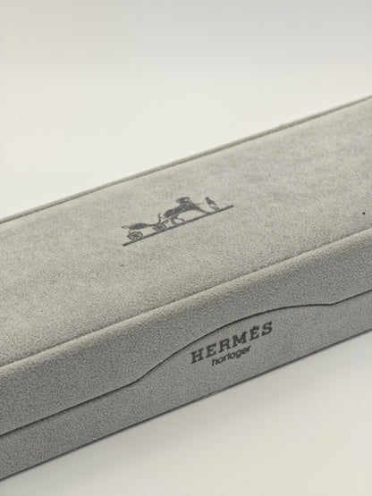 Vintage Hermès Women’s Watch Two Tone Stainless Steel Quartz Box Papers Extra Links - 334