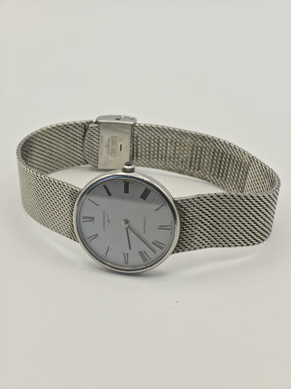 Vintage Longines Automatic Silver Dial Mesh Bracelet Men’s Watch Swiss Made - 327