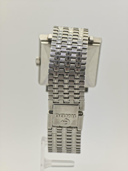 Vintage Rado Manhattan Men’s Automatic Watch Day Date Square TV Dial Swiss Made - 330