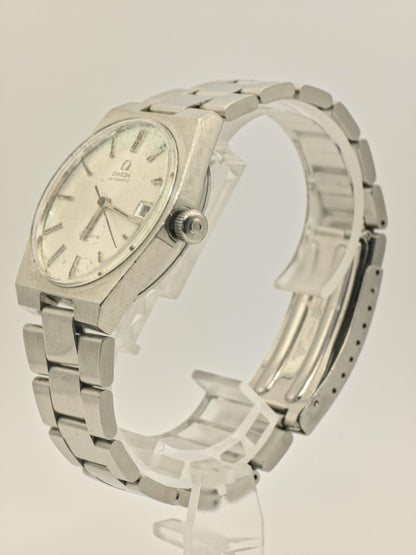 Vintage Omega Genève Men’s Automatic Watch Stainless Steel Date Swiss Made - 332