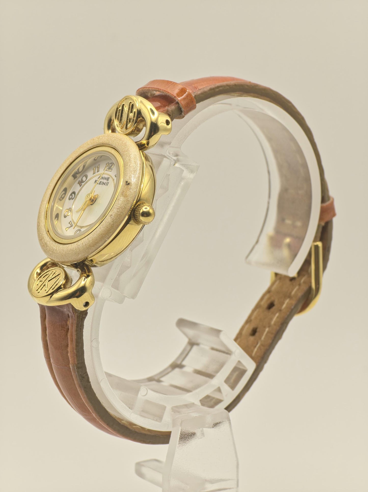 Vintage Anne Klein II Women's Watch Interchangeable Set Quartz Boxed 7 Bezels Extra Strap - 335