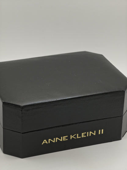 Vintage Anne Klein II Women's Watch Interchangeable Set Quartz Boxed 7 Bezels Extra Strap - 335
