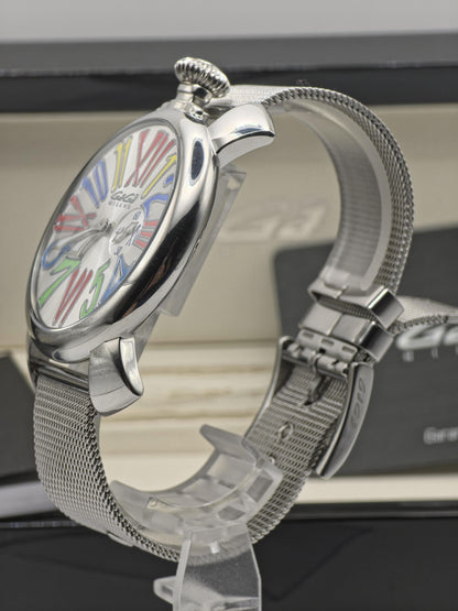 Vintage GaGa Milano Men's Watch Manuale Slim Quartz Box Papers Booklet - 336
