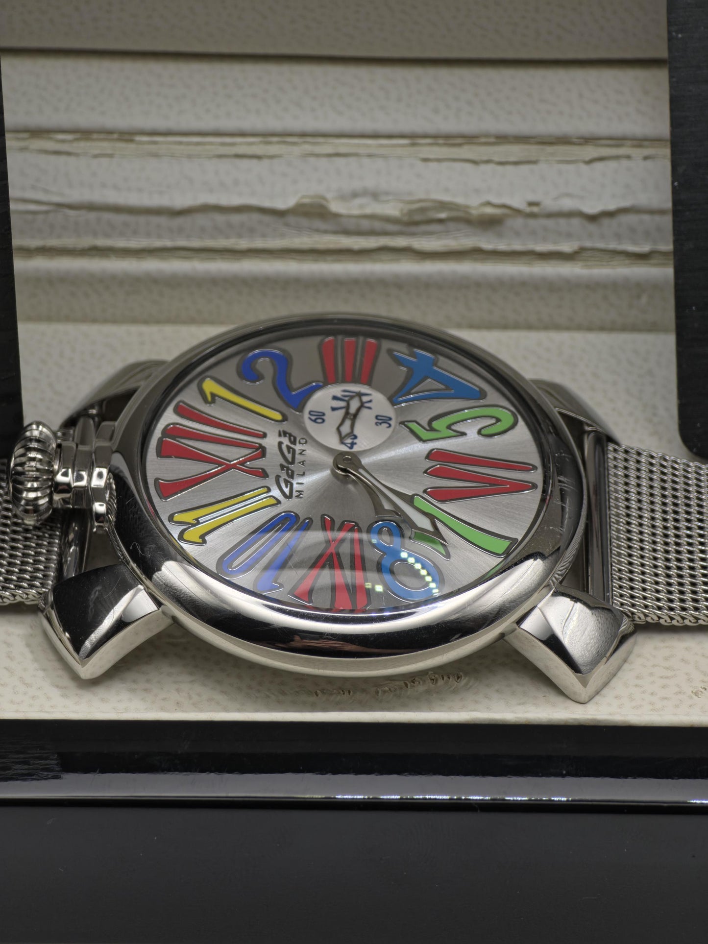Vintage GaGa Milano Men's Watch Manuale Slim Quartz Box Papers Booklet - 336