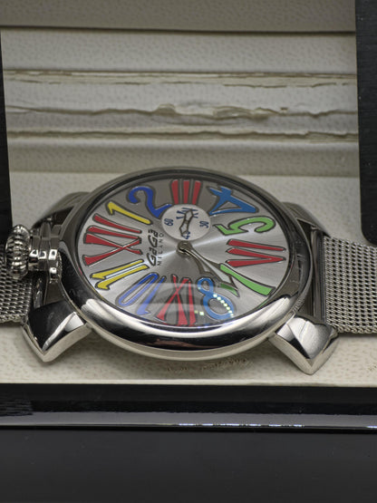 Vintage GaGa Milano Men's Watch Manuale Slim Quartz Box Papers Booklet - 336