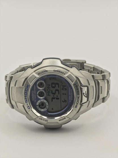 Vintage Casio G-Shock Men's Digital Watch Stainless Steel Bracelet WR20BAR Shock Resist - 338