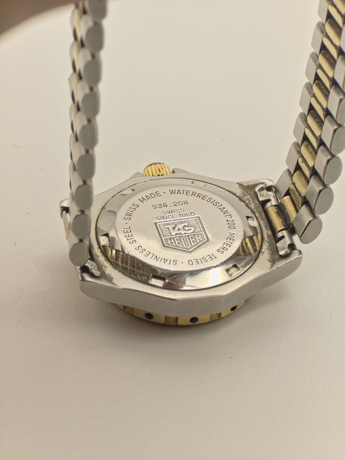 Vintage TAG Heuer Women's Professional 200M Watch Two Tone Quartz Date Swiss Made - 340