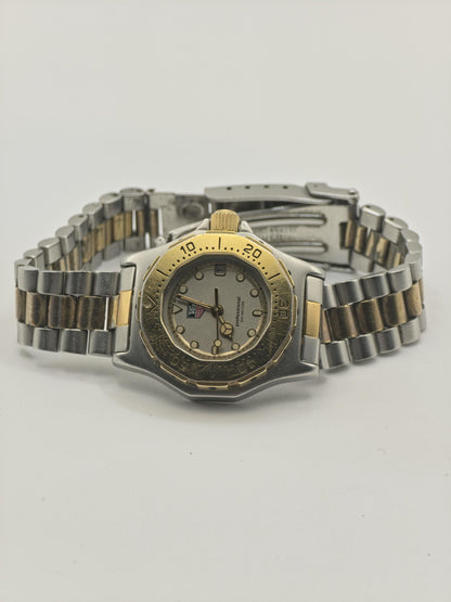 Vintage TAG Heuer Women's Professional 200M Watch Two Tone Quartz Date Swiss Made - 340