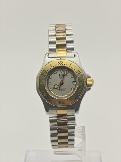 Vintage TAG Heuer Women's Professional 200M Watch Two Tone Quartz Date Swiss Made - 340