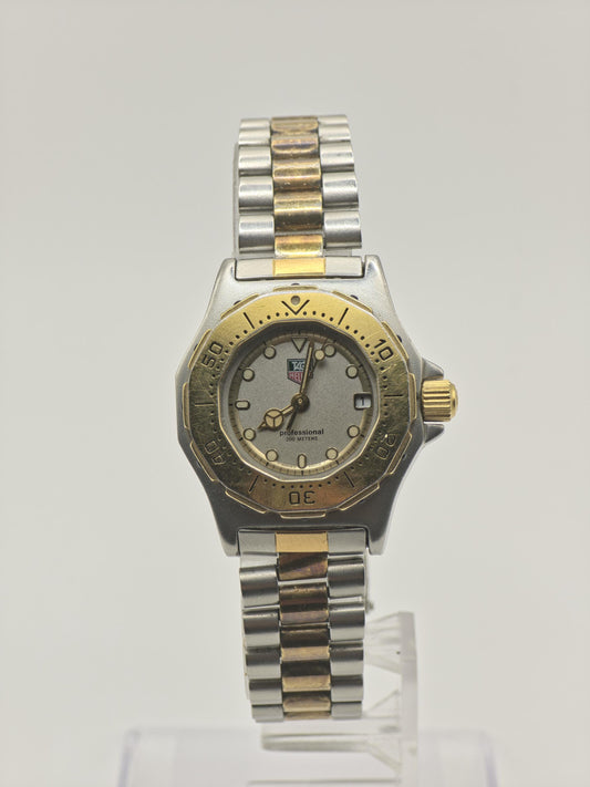 Vintage TAG Heuer Women's Professional 200M Watch Two Tone Quartz Date Swiss Made - 340