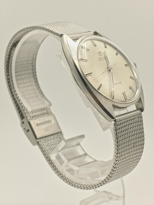 Vintage Omega De Ville Automatic Men's Watch Stainless Steel Swiss Automatic Classic Dress Watch - 348