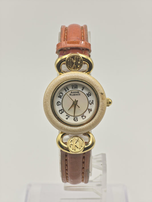 Vintage Anne Klein II Women's Watch Interchangeable Set Quartz Boxed 7 Bezels Extra Strap - 335