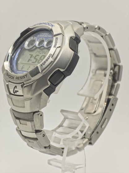 Vintage Casio G-Shock Men's Digital Watch Stainless Steel Bracelet WR20BAR Shock Resist - 338