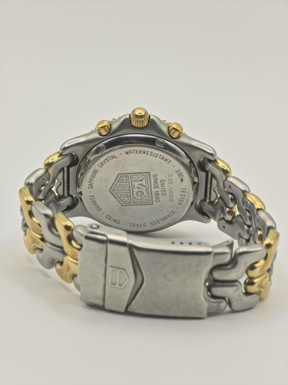Vintage TAG Heuer Professional Chronograph Men's Watch Two Tone 200M Date Quartz - 342
