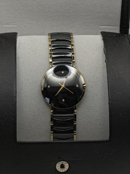 Rado Jubile Men's Watch High-Tech Ceramic Scratch Resistant Box Papers Swiss Quartz - 352
