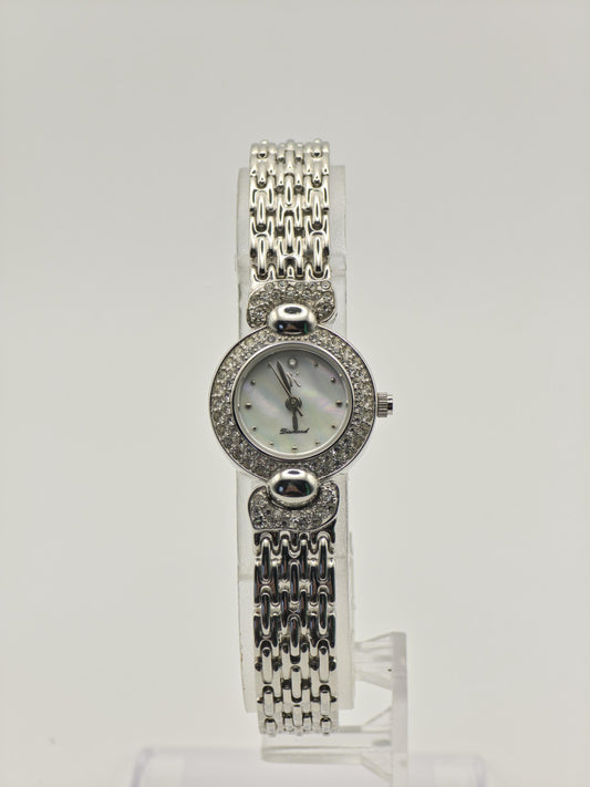 Vintage Yukiko Kimijima Diamond Women's Quartz Watch Mother of Pearl Dial Japan - 355