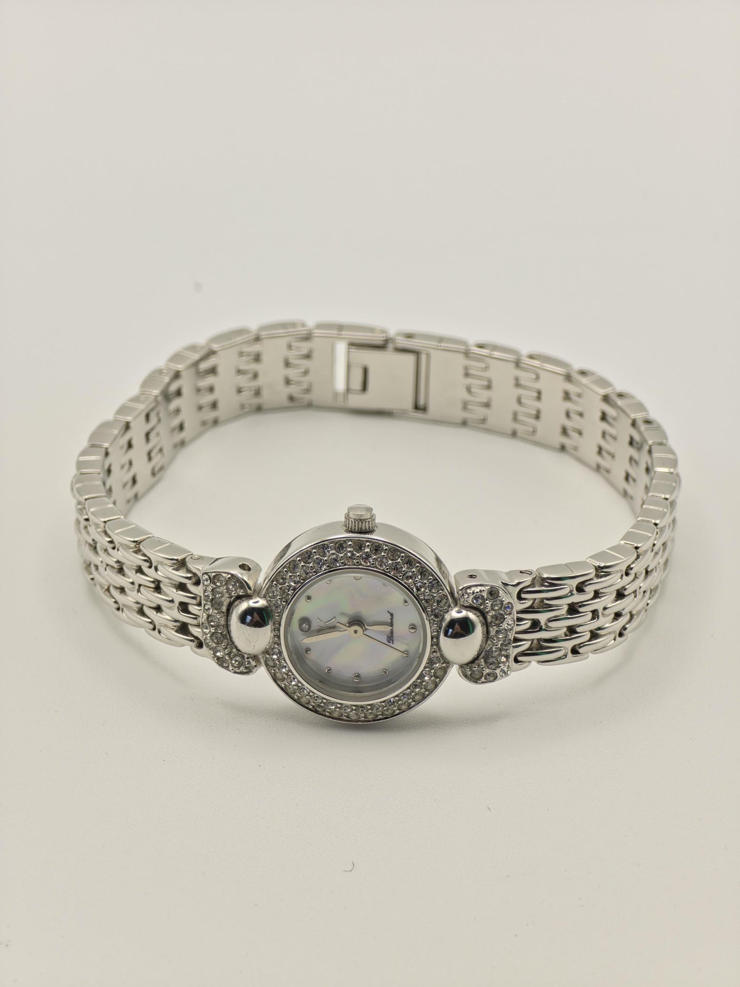 Vintage Yukiko Kimijima Diamond Women's Quartz Watch Mother of Pearl Dial Japan - 355