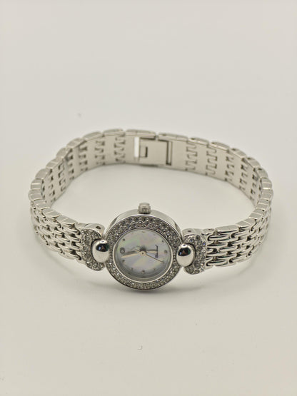 Vintage Yukiko Kimijima Diamond Women's Quartz Watch Mother of Pearl Dial Japan - 355