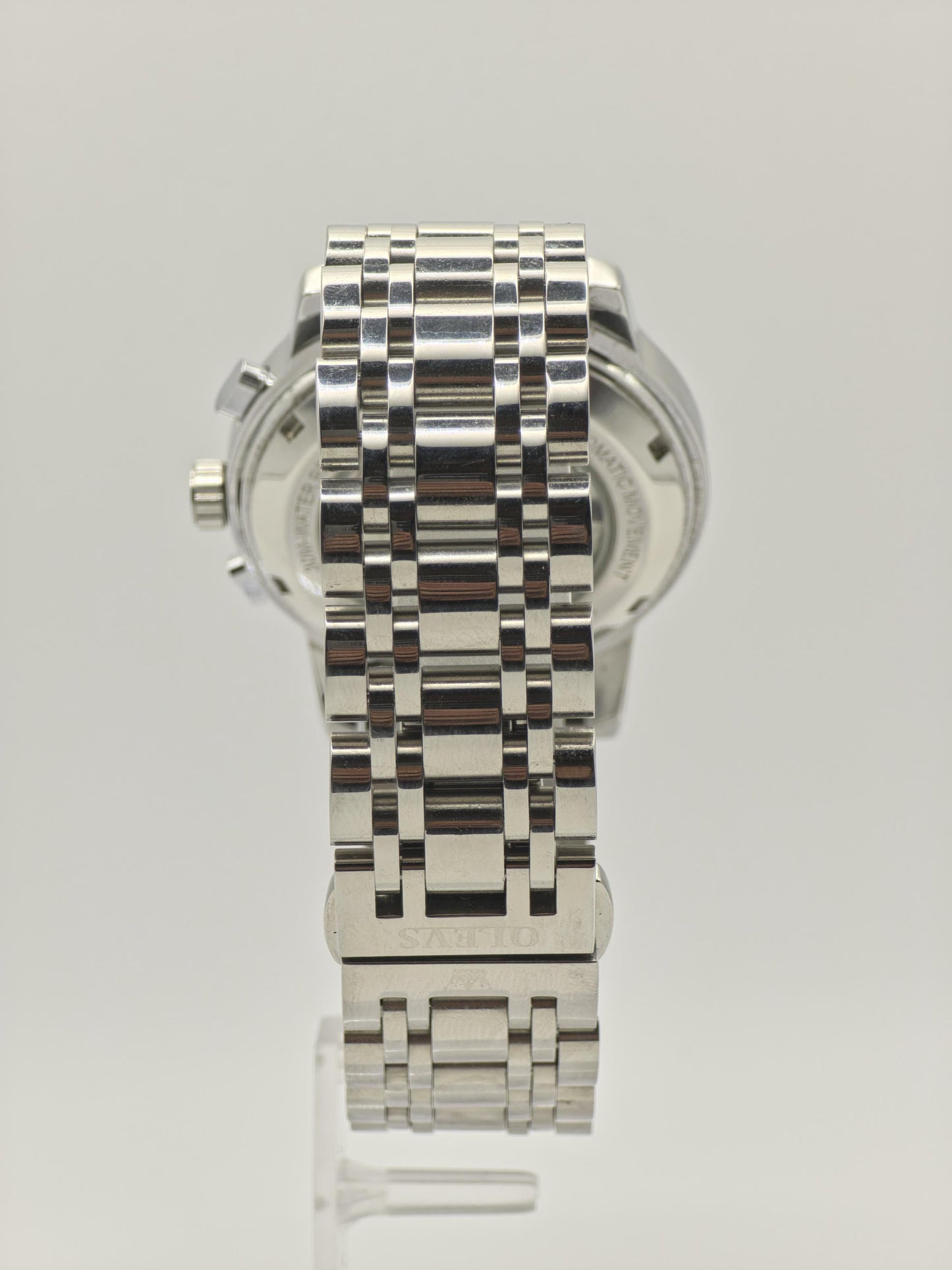 OLEVS Automatic Men's Watch Open Heart Day Date Stainless Steel - 358
