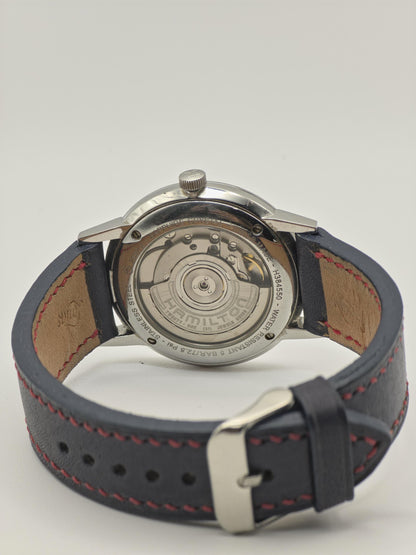 Hamilton Intra-Matic Automatic Men's Watch Black Dial Swiss Date Vintage Style - 360