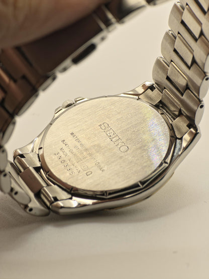 Vintage Seiko Dolce Quartz Men's Watch Silver Dial Stainless Steel Bracelet -373