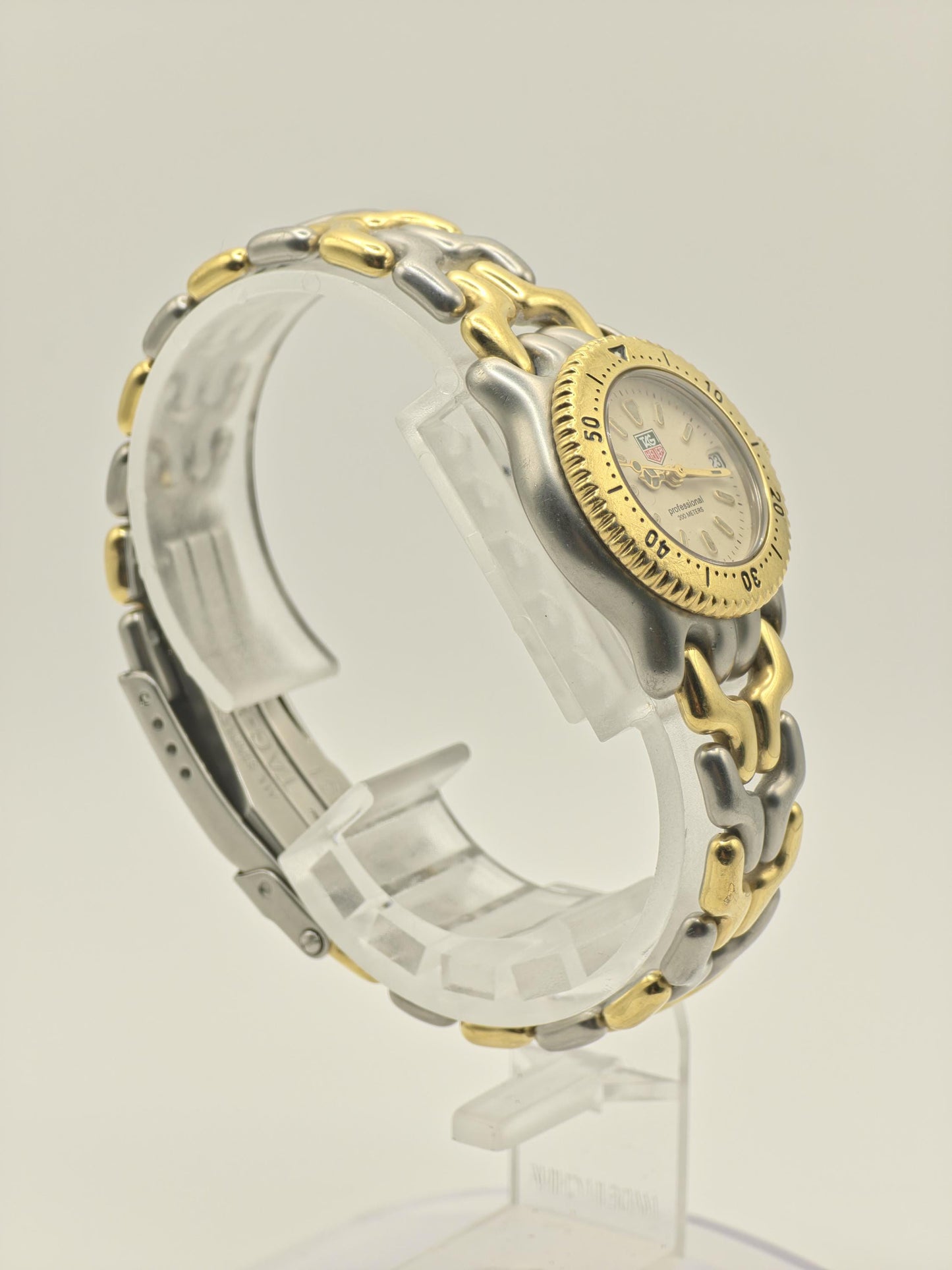 Vintage TAG Heuer Professional 200M Women's Quartz Watch Two Tone Diver Style - 375