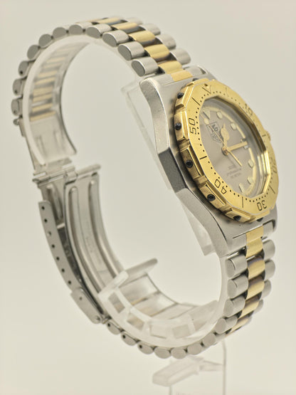 Vintage TAG Heuer 3000 Professional 200M Men's Quartz Two-Tone Diver Extra Link Included - 383