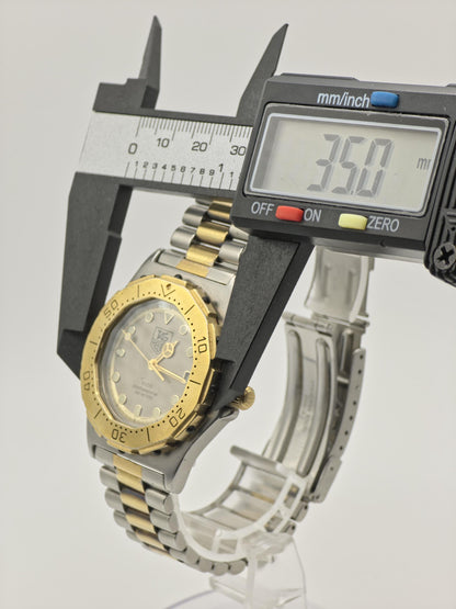 Vintage TAG Heuer 3000 Professional 200M Men's Quartz Two-Tone Diver Extra Link Included - 383