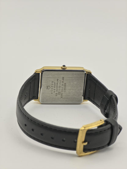 Vintage Seiko Dolce Anti-Magnetic Men's / Unisex Quartz Gold Dial Dress - 384
