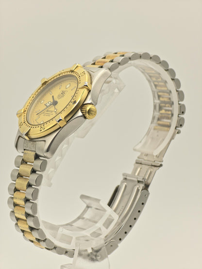 Vintage TAG Heuer 2000 Professional 200M Unisex Quartz Two-Tone Diver Watch Swiss - 387
