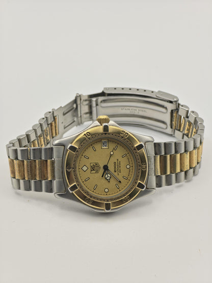 Vintage TAG Heuer 2000 Professional 200M Unisex Quartz Two-Tone Diver Watch Swiss - 387